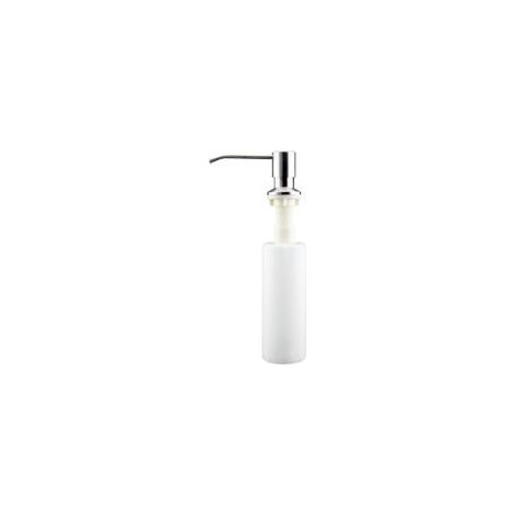 Dispensador de jabón líquido para fregadero de níquel cepillado de 350 ml con bomba, ideal para lavar platos - Crezuo (1/4)