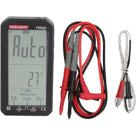 Multimètre numérique FS8233, ultra-mince, écran complet, voltmètre automatique intelligent de haute précision (1/4)