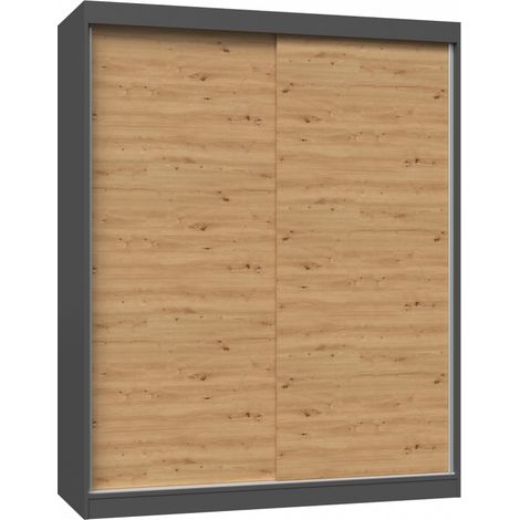 PAOLO - Kleiderschrank mit 2 Schiebetüren - Breite 160 cm - 2-türiges Ankleidezimmer (1/4)