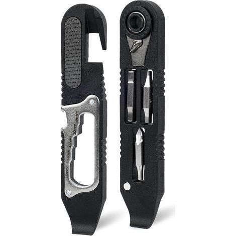 Multifunctional bicycle tool, ratchet wrench, ergonomic bicycle tire repair tool, lightweight multifunctional wrench for mountain bikes, road bikes or city bikes (1/5)