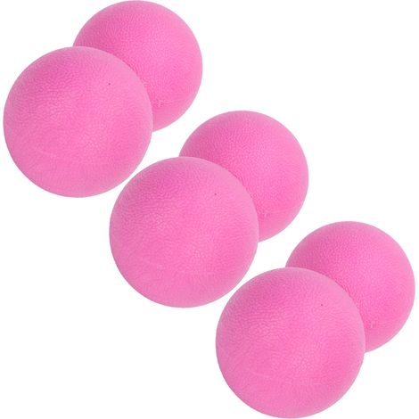 Erdnussförmiger Silikon-Massageball für Muskelregeneration und Yoga – Rosa (1/5)