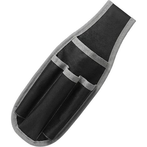Sacoche à outils - 27 x 10 cm - Noir - Tissu Oxford - Sac banane multifonctionnel - Ceinture porte-outils - Portable - Unisexe - Ceinture de travail (1/5)