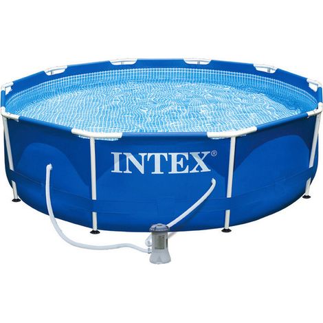 Intex – Piscine tubulaire acier époxy 305 x 76 cm – Capacité 4,5 m³ – Épurateur à cartouches 2 m³/h – Montage rapide 30 min