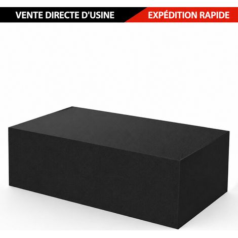 Housse de protection pour mobilier de jardin Oxford 210D noir 245 × 165 × 55 cm 245 165 55cm 242 × 162 × 100 cm 700 g – Livraison gratuite (1/5)