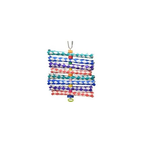 Bird Toys 1243 Foamy Delight Shredding Colorful Parrot-Crezuo