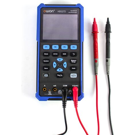 HDS272 Oscilloscope Numérique 2 en 1 avec écran LCD Professionnel, Mini Oscilloscope et Multimètre 2 EN 1, PC 20 000 Points, avec Batterie au Lithium, Fonction de Mémoire