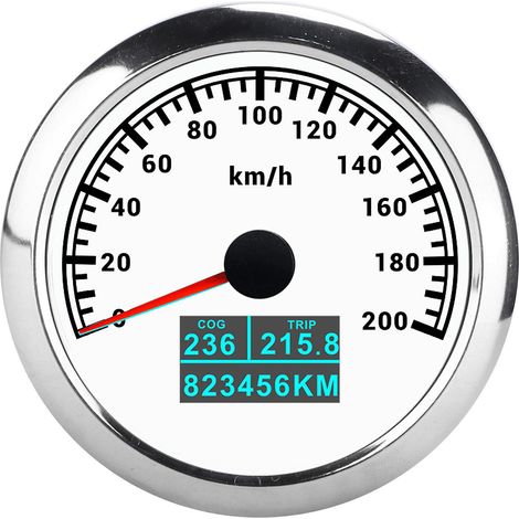 Compteur de vitesse GPS, tachymètre et aiguille 3 en 1, étanche IP67, affichage du kilométrage total et partiel, pour voiture, camion et bateau, 9-32 V CC (1/5)