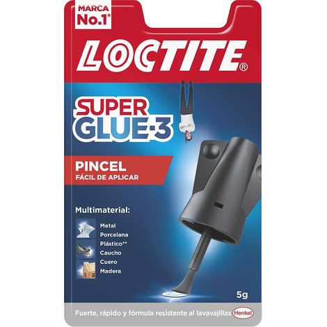 Pegamento con Pincel Loctite Super Glue-3/ 5g