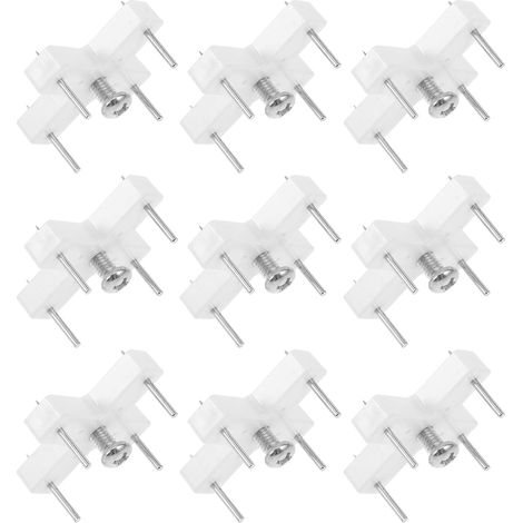 Healeved Lot de 10 crochets pour tableaux robustes et sans traces, perçage, en ABS fer, structure