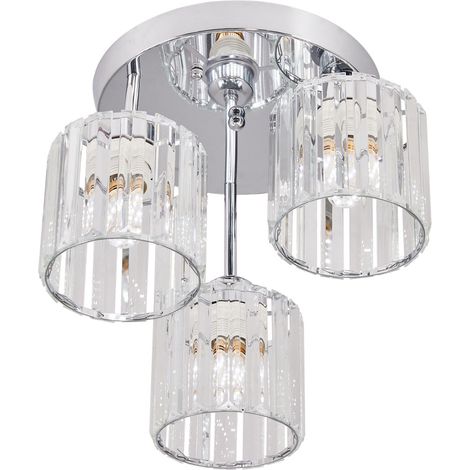 3-Light Crystal Ceiling Light (1/5)