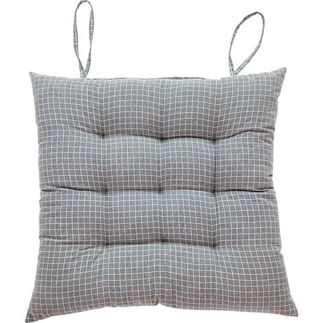 Coussin de sol- Coussin épaissi- antidérapant, 43x43cm- Gris foncé (1/3)