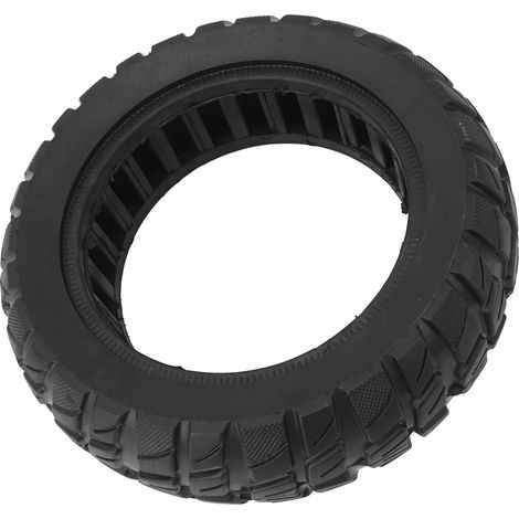 Pneu de trottinette électrique 10 pouces 10x2,7‑6,5, pneu plein en caoutchouc anti-éclatement, remplacement de pneu tubeless (1/5)