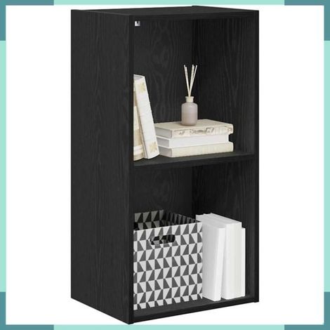 875013 étagère Chêne noir 40 x 30 x 77 cm Bois d'ingénierie (1/5)