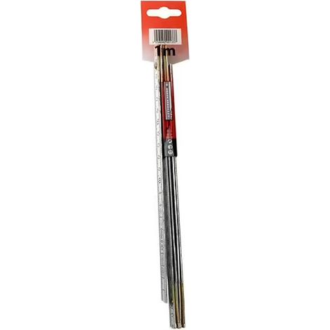 Cinta métrica plegable de aluminio - 1 m FISCHER DAREX - 62316080