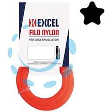 FILO PER DECESPUGLIATORE IN NYLON PENTAGONO ARANCIO - ø mm.2 in matassa da mt.15 Q.TA 5