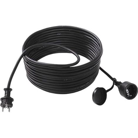 Bachmann 343.170 Alimentazione Prolunga 16 A Nero 5.00 m H05VV-F 3G 1,5 mm² (1/3)