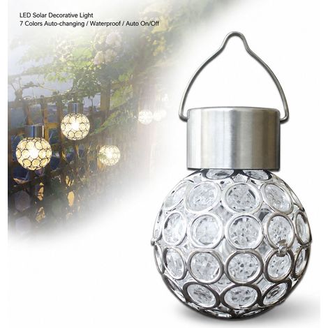 Lampe Solaire LED - PVC/Inox - 15x8cm - 7 Couleurs - Étanche - Déco Jardin Courbe (1/4)
