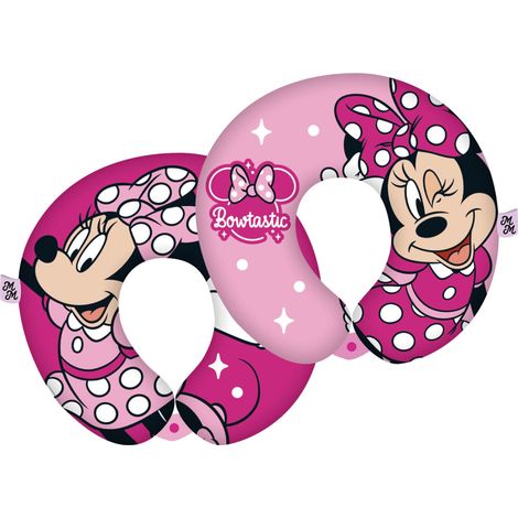 Coussin tour de cou - Disney Minnie Fuchsia - 28x28x6 cm (1/2)
