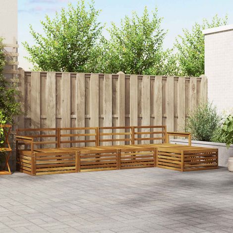 Outdoor-Sofagarnitur 5 pcs Natur (1/5)