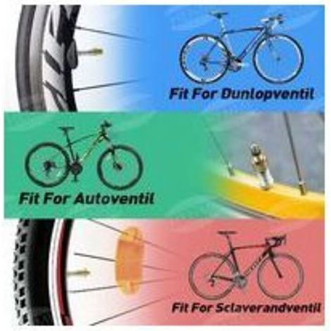Adattatore per pompa da bicicletta, adattatore per pompa da pneumatico con ugello di gonfiaggio, adattatore per compressore per palloni da mountain bike (1/4)