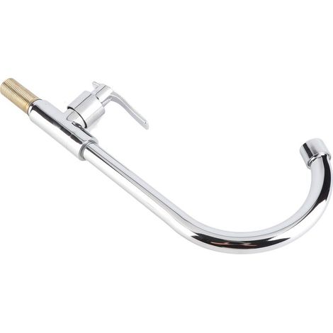 Robinet eau froide G1/2 – Monotrou – Pour lavabo ou coiffeuse salle de bain – Bec standard – Installation simple (1/5)