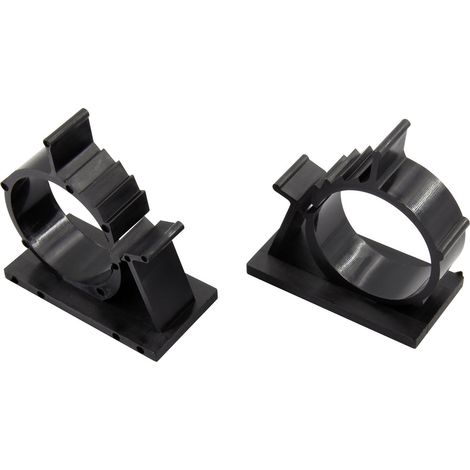 Embase de fixation Plage de Ø du faisceau: 22.20 à 25.40 mm TRU COMPONENTS TC-AP2225203 1593119 natu