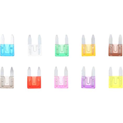 Assortiment de fusibles pour voiture et camping-car (à lames standard) : 2 A, 3 A, 5 A, 7,5 A, 10 A, 15 A, 20 A, 25 A, 30 A et 35 A. (1/5)