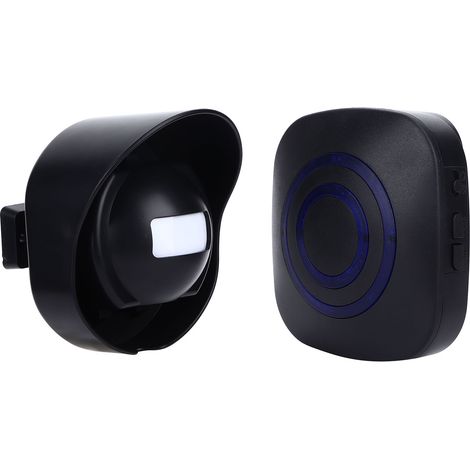 IP66 wasserdichte, intelligente, drahtlose Türklingel, Bewegungsmelder für den Außenbereich für Garten und Einfahrt, Sicherheitsalarm, 1 Empfänger + 1 Sender, 110-240 V (Melder ohne Batterie), kompati (1/5)