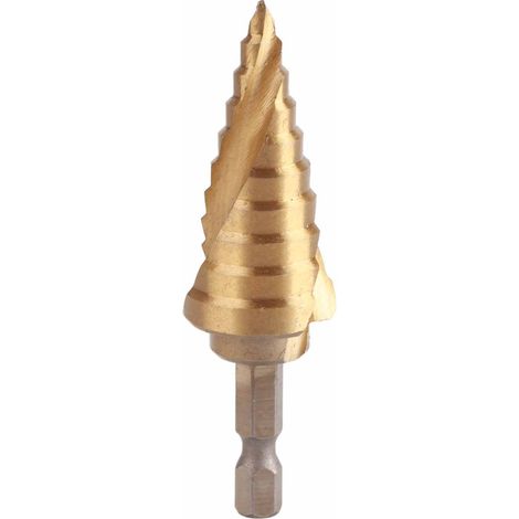 Foret étagé en acier rapide avec poignée hexagonale pour le perçage du bois, 4 mm à 22 mm (1/5)