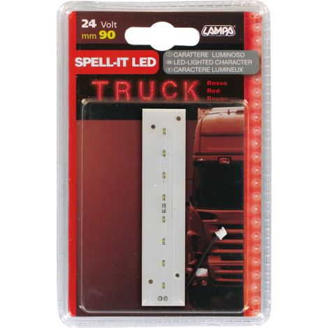 Spell-It Led, 90 mm, 24V - Rosso - I
