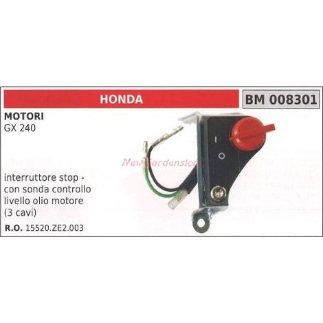 HONDA Motor GX 240 Ölsicherheitsschalter Stoppschalter 008301