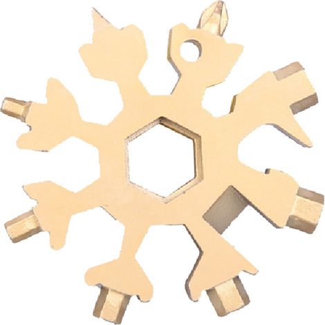 Clé à neige multifonctionnelle hexagonale en acier à haute teneur en carbone, outil à main universel et portable (1/4)