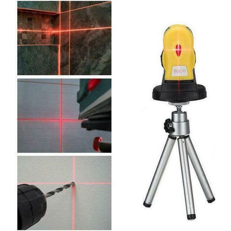 Niveau Laser à Auto-Leveling et Projection de Croix avec Trépied pour Menuiserie et Bricolage Domestique (1/5)
