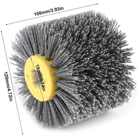 Brosse de Polissage de broyage de Roue de Dessin de Fil Roue de Polissage à disques empilés Disque Polissage Buffing Pads Roues 100 x 120 mm 120 Roue (1/4)