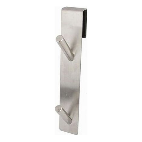 Gancio Doppio Per Porta Box Doccia Per Appendere Asciugamani Bagno 4x18 Cm 87766 (1/5)