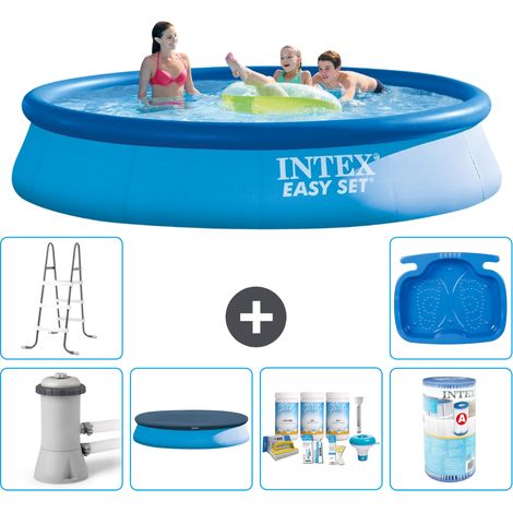 Intex Piscine Easy Set Ronde - 396x84 cm - 7-pièces S41089 (1/5)