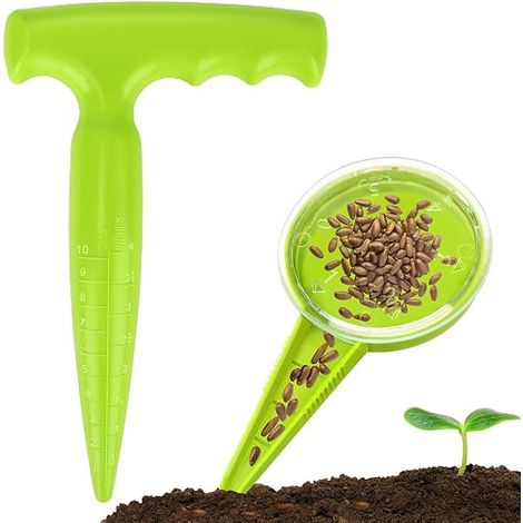 Plantoirs à Bulbes éChelle Mesure Outil Jardinage Planter Graines Et Bulbes Outils Plantation Vert Clair (1/5)