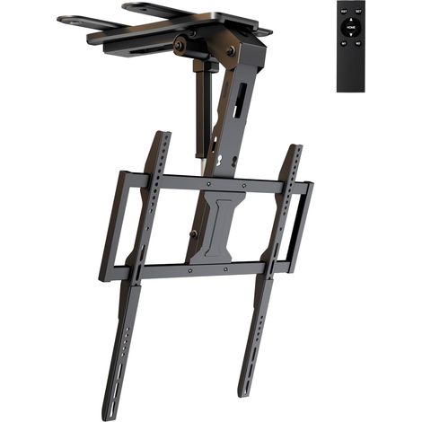 Support TV Plafond électrique motorisé 37-75 Pouces Noir (1/5)
