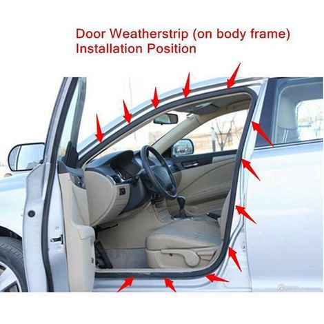 Two 72310-TA0-A01 and 72350-TA0-A01 sealant strips are suitable for Honda Accord door and window sealing strips. (1/4)