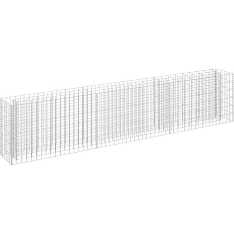 Maison Exclusive - Gabbione Letto Rialzato in Acciaio Zincato 270x30x60 cm (1/5)
