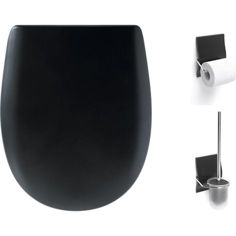 Set accessoires Olfa Ariane Soft Black Mat, descente assistée, déclipsable