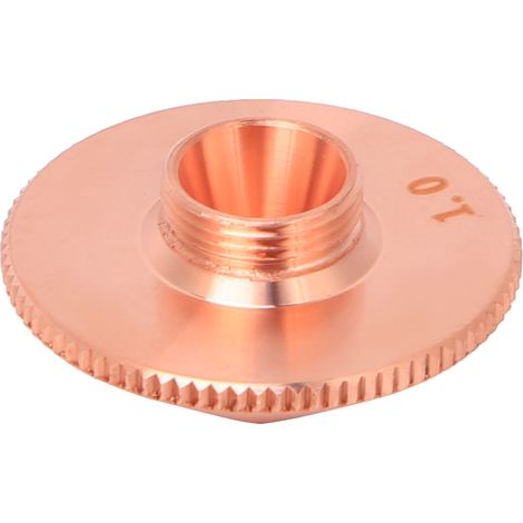 1 Stück einlagige Laserdüse aus Messing für CO2-Faserlaserschneidmaschinen 0,8/1,0/1,2/1,4/1,5 mm 1,0 mm (1/5)