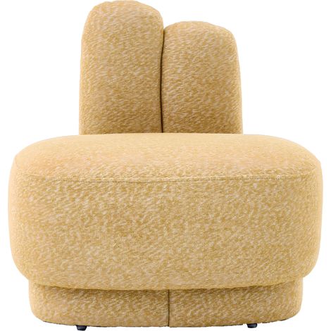 Pouf lapin jaune en tissu, assise rembourrée douce pour chambre d’enfant ou salon, repose-pieds et siège d’appoint, 56 x 43,5 x 57 cm, 8 kg - CHICFURN (1/5)