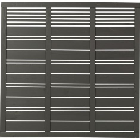 Plus Zaun Silence 176 x 170 cm umbragrau fungizidbehandelt