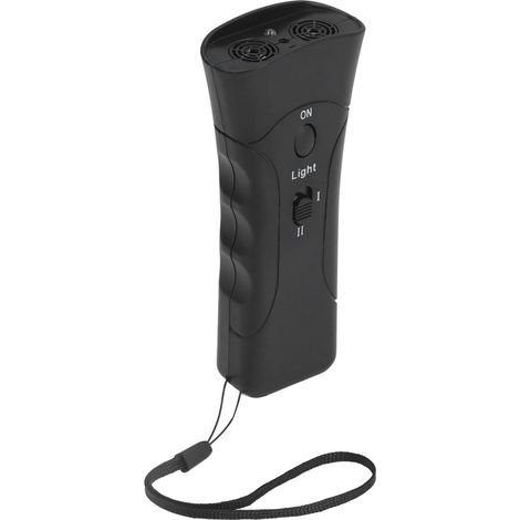 Dispositif Ultrasonique Anti-Chien Portable avec LED et Poignée Ergonomique pour Dressage Canin Intérieur et Extérieur