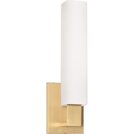 Livingston Support de bain 1 lumière laiton, verre