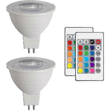 Lampe LED intelligente MR16 RGB pour home cinéma, lumière à changement de couleur (1/4)
