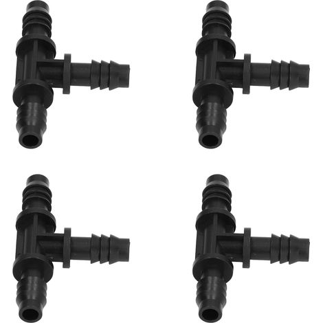 40 raccords d'irrigation goutte à goutte avec embouts cannelés, pour tubes de 8/12 mm, pour jardin et pelouse. (1/5)