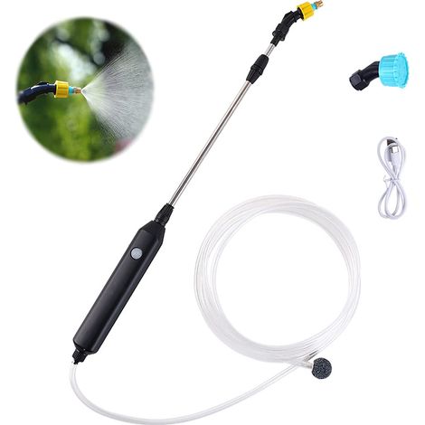 Pulvérisateur de plantes électrique, pulvérisateur de jardin portable rechargeable avec 2 buses et tuyau de 3 m (1/5)