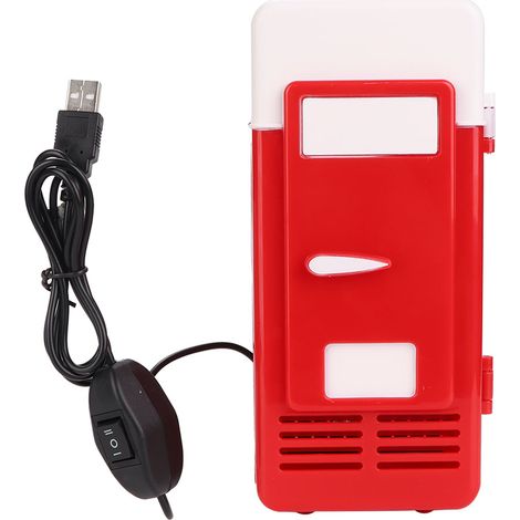 Mini Frigo USB Portable Chauffage et Refroidissement pour Boissons - Rouge (1/5)